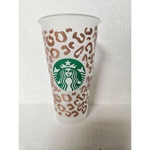 Starbucks Leopard Print Plastic‎ Cup